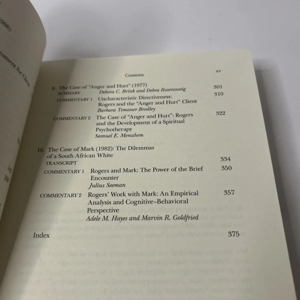THE PSYCHOTHERAPY OF CARL ROGERS: CASES AND COMMENTARY By Barry A. Farber